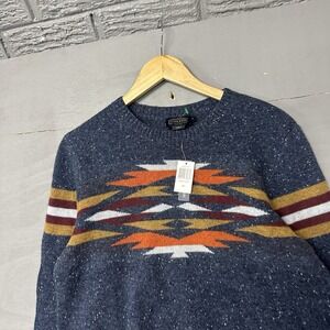 Vintage PENDLETON Aztec Southwest Wool Sweater High Grade Western Wear Medium